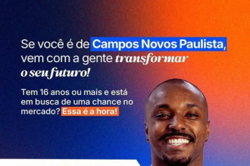 Oportunidade de Emprego em Campos Novos Paulista!