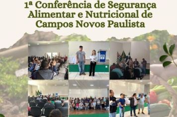 Município de Campos Novos Paulista realiza 1ª Conferência de Segurança Alimentar e Nutricional 