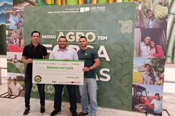Município conquista Prêmio Município Agro pelo 5º ano consecutivo e garante R$ 70 mil em investimentos