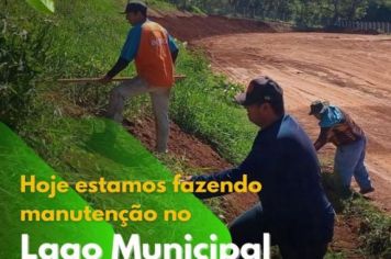 Manuntenção no Lago Municipal 