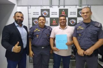 Reunião no auditório do Comando de Policiamento do Interior (CPI-8), na cidade de Presidente Prudente. 