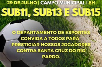 Jogo SUB 11, SUB 13, SUB 15 