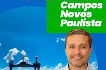Deputado Federal Fausto Pinato parabeniza Campos Novos Paulista 