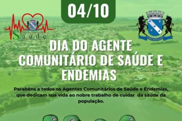 Dia do Agente comunitário de saúde e endemias 