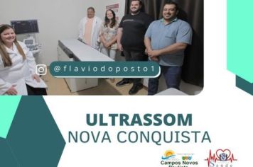 Prefeitura de Campos Novos Paulista entrega novo aparelho de ultrassom para a população.
