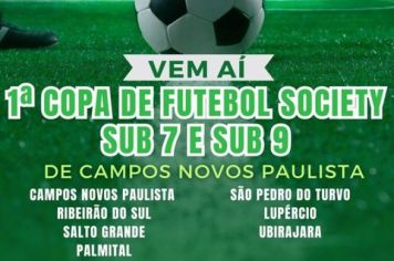 1ª COPA DE FUTEBOL SOCIETY SUB 7 E SUB 9