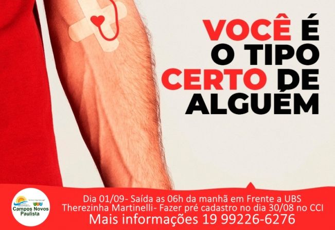 DOE SANGUE, DOE VIDA!