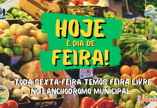 Sexta-feira é dia de feira livre!