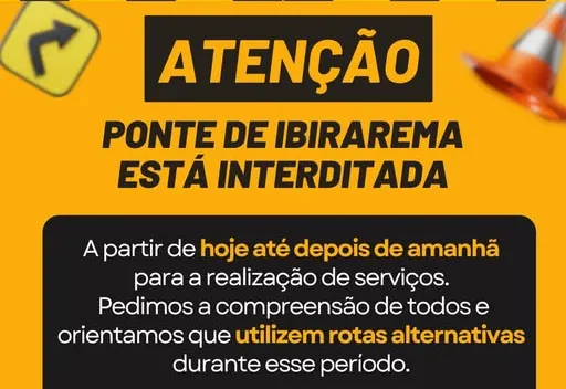  Interdição da Ponte de Ibirarema