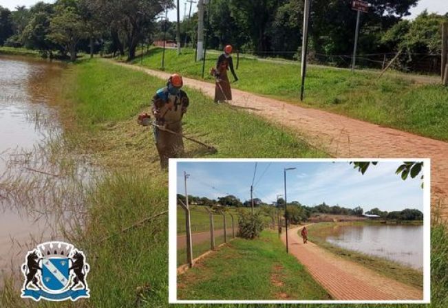 Manutenção  no Lago 