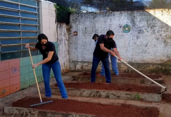 Campos Novos Paulista deu início a ação de Produção Sustentável de Alimentos (HORTA ORGÂNICA).