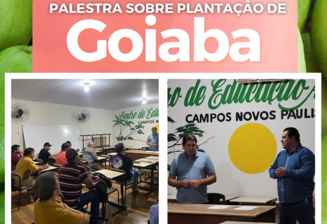 Palestra sobre plantação de goiaba