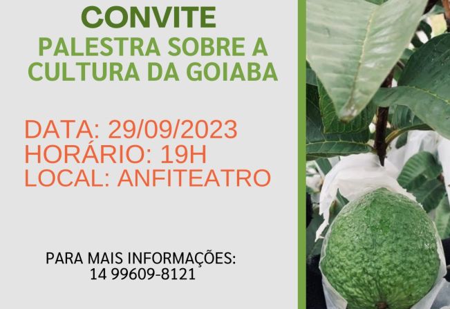 Convite Palestra sobre a cultura da goiaba