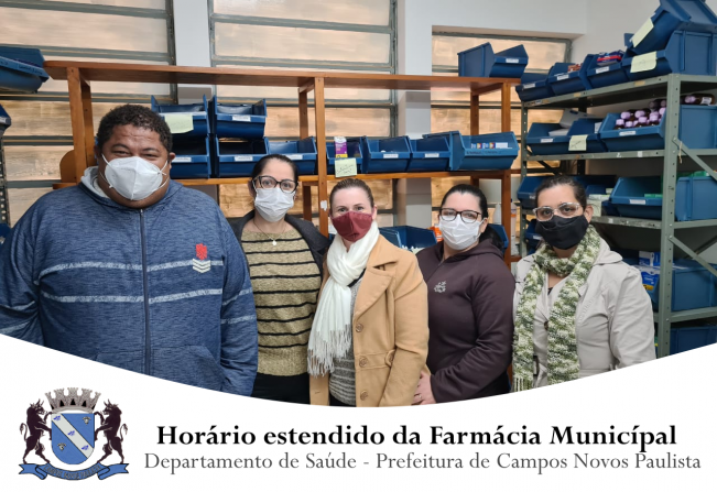 HORÁRIO ESTENDIDO FARMACIA MUNICIPAL