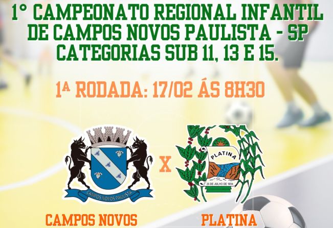 Primeiro campeonato Regional Infantil