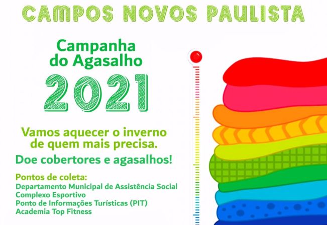 Aquece Campos Novos Paulista - Campanha do Agasalho 2021