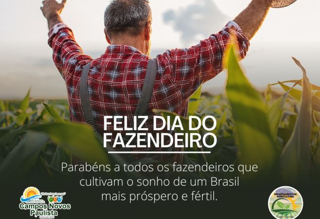 Feliz dia do fazendeiro