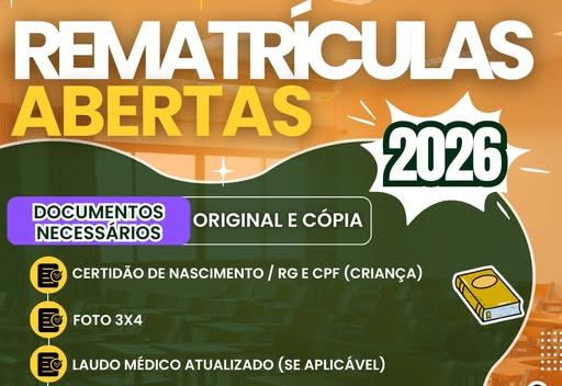 Rematrículas 2026 Abertas!