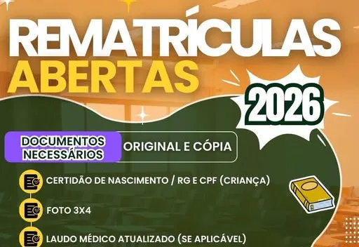 Última Semana de Rematrículas!